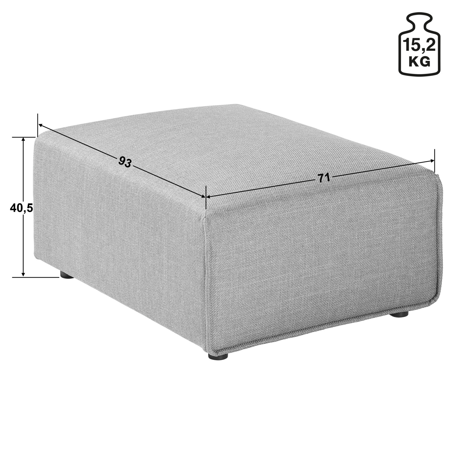 Stool Belford corduroy