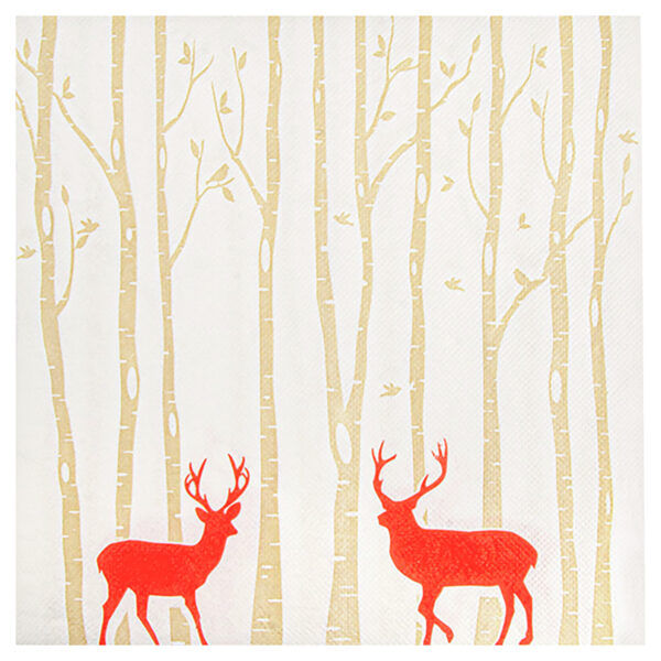 Serviette Hirsch