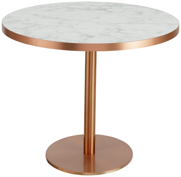 Dining table Marvani table base stainless steel copper