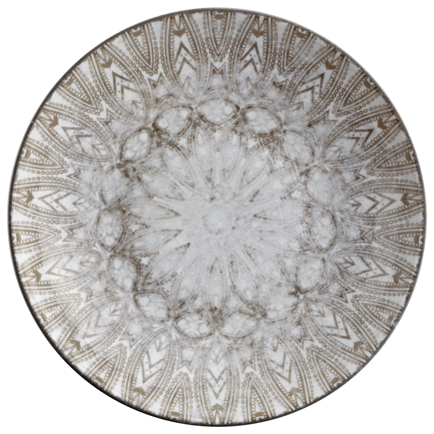 Porcelain deep plate Kalaya round