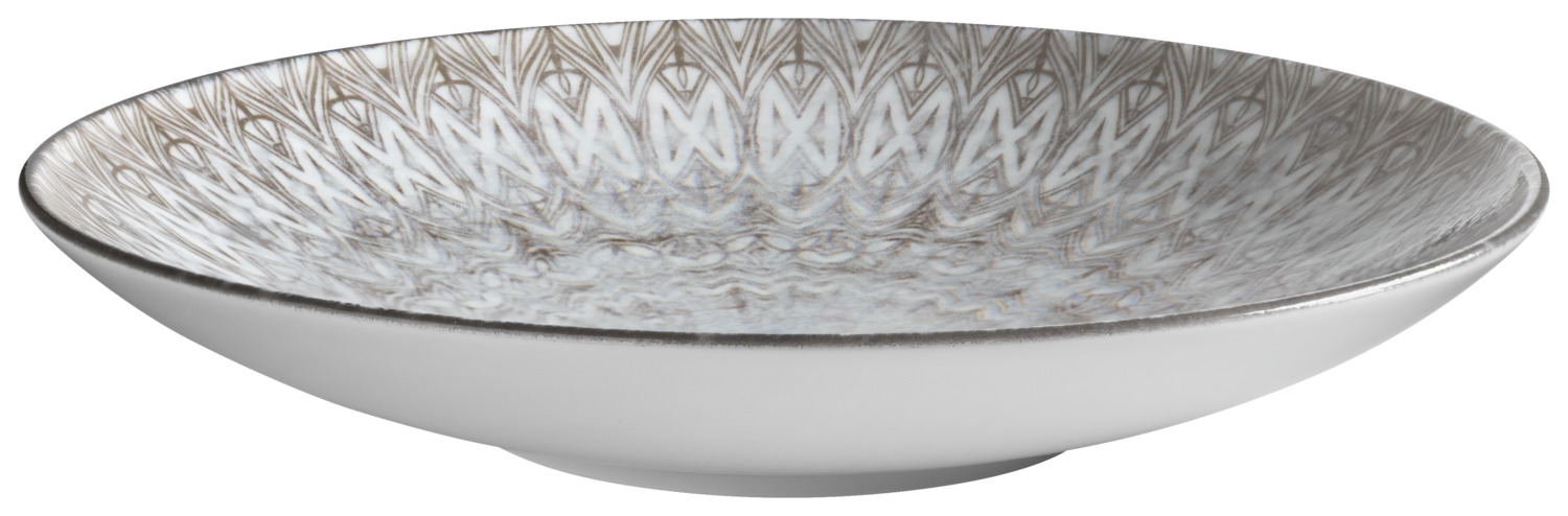 Porcelain deep plate Kalaya round