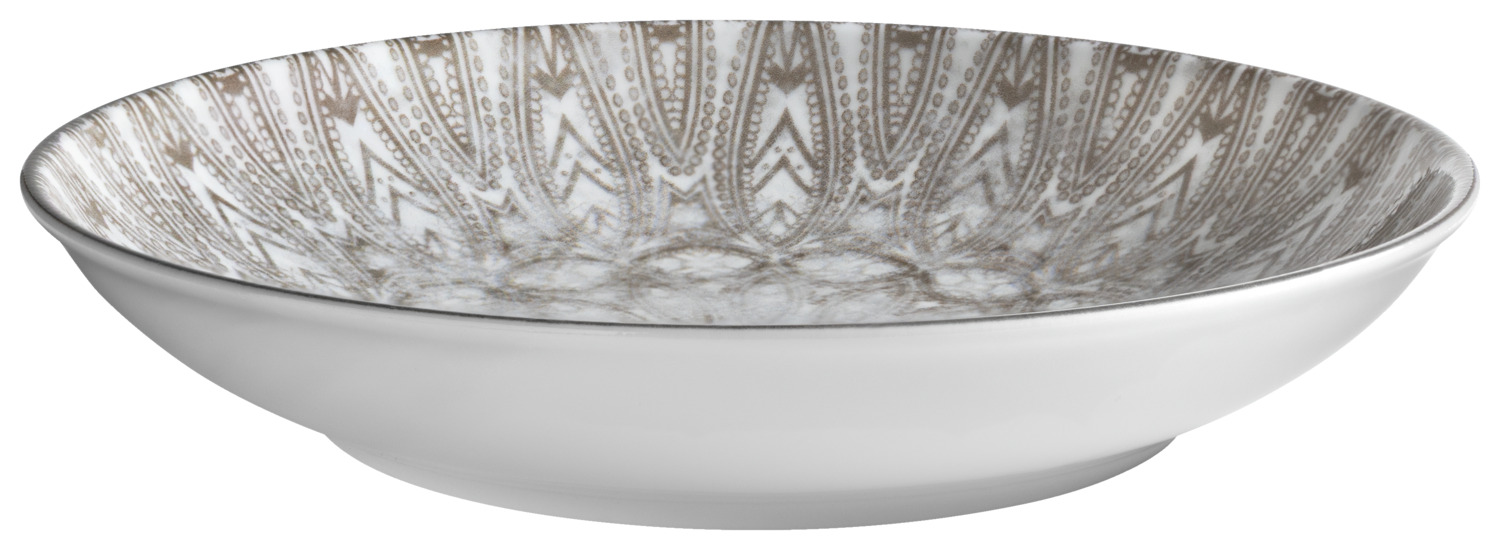 Porcelain deep plate Kalaya round