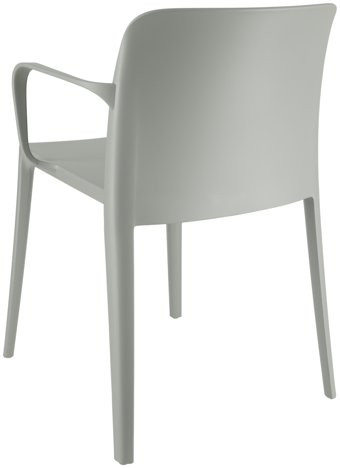 Plastic chair Rigg with armrests