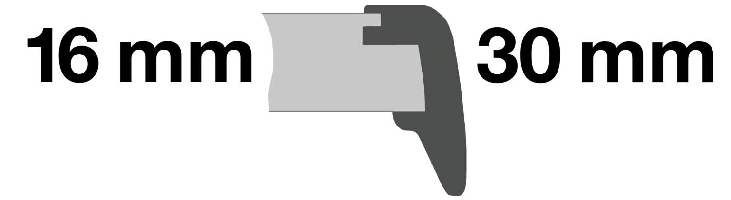 Table top Sevelit rectangular