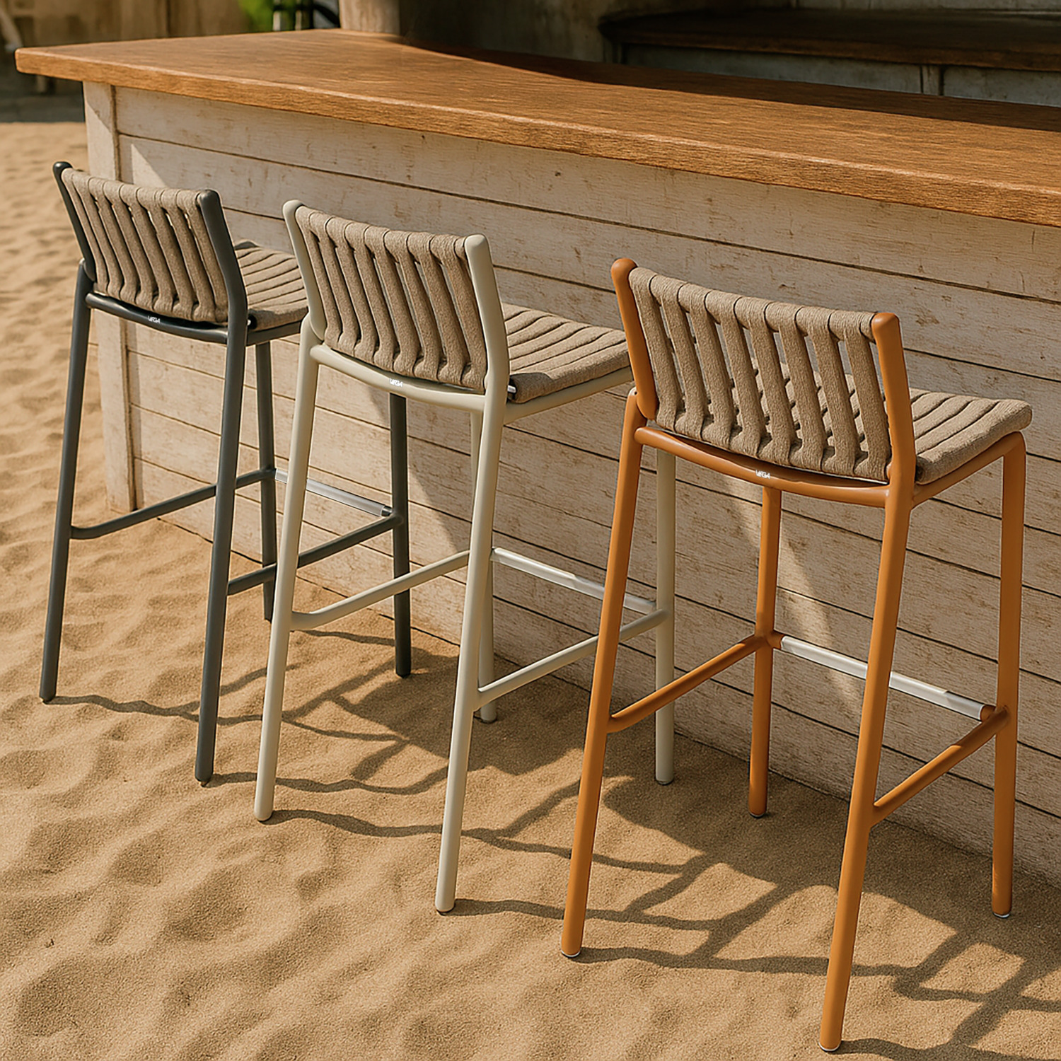 Outdoor bar chair Lumaro