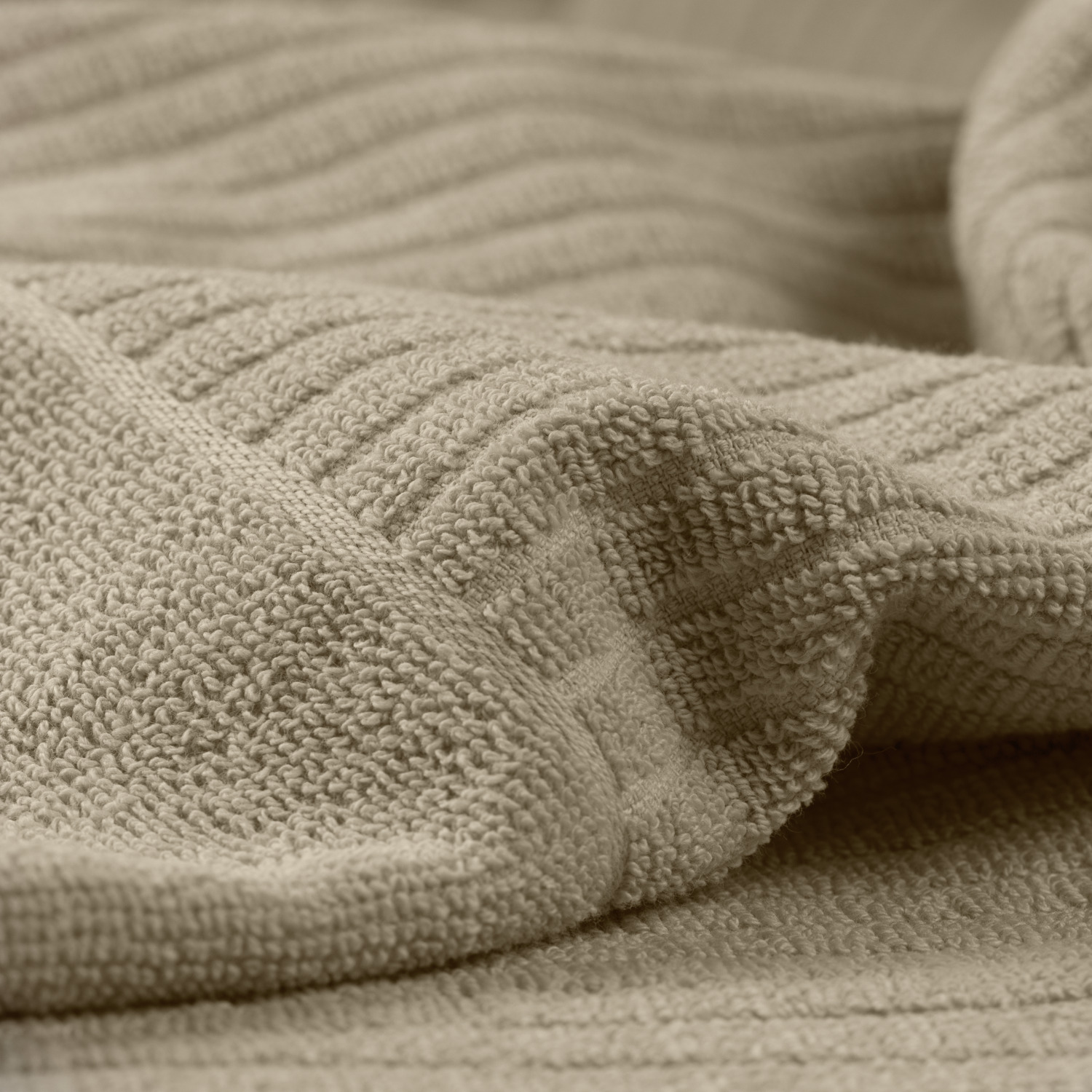 Sample hand towel Alassio with woven logo Tagline