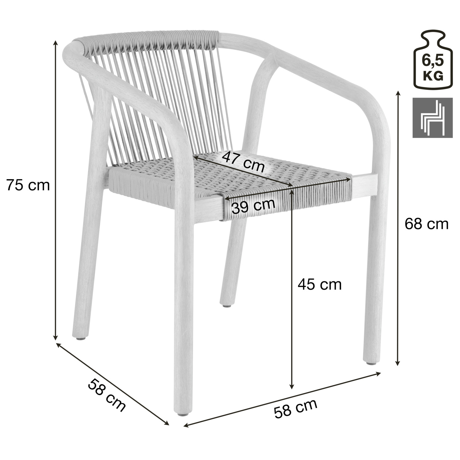 Outdoor chair Kando