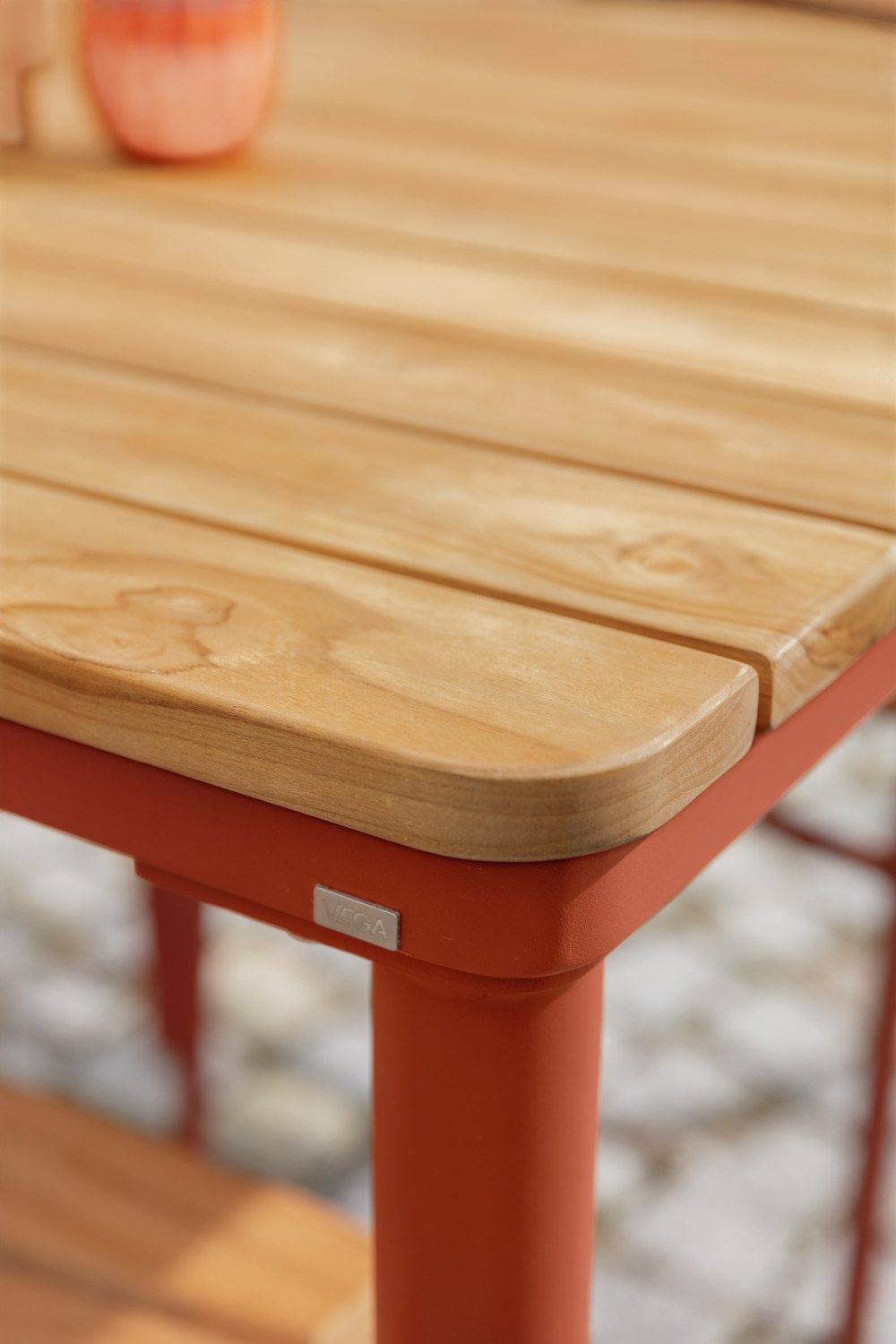 Outdoor teak table Zolia rectangular