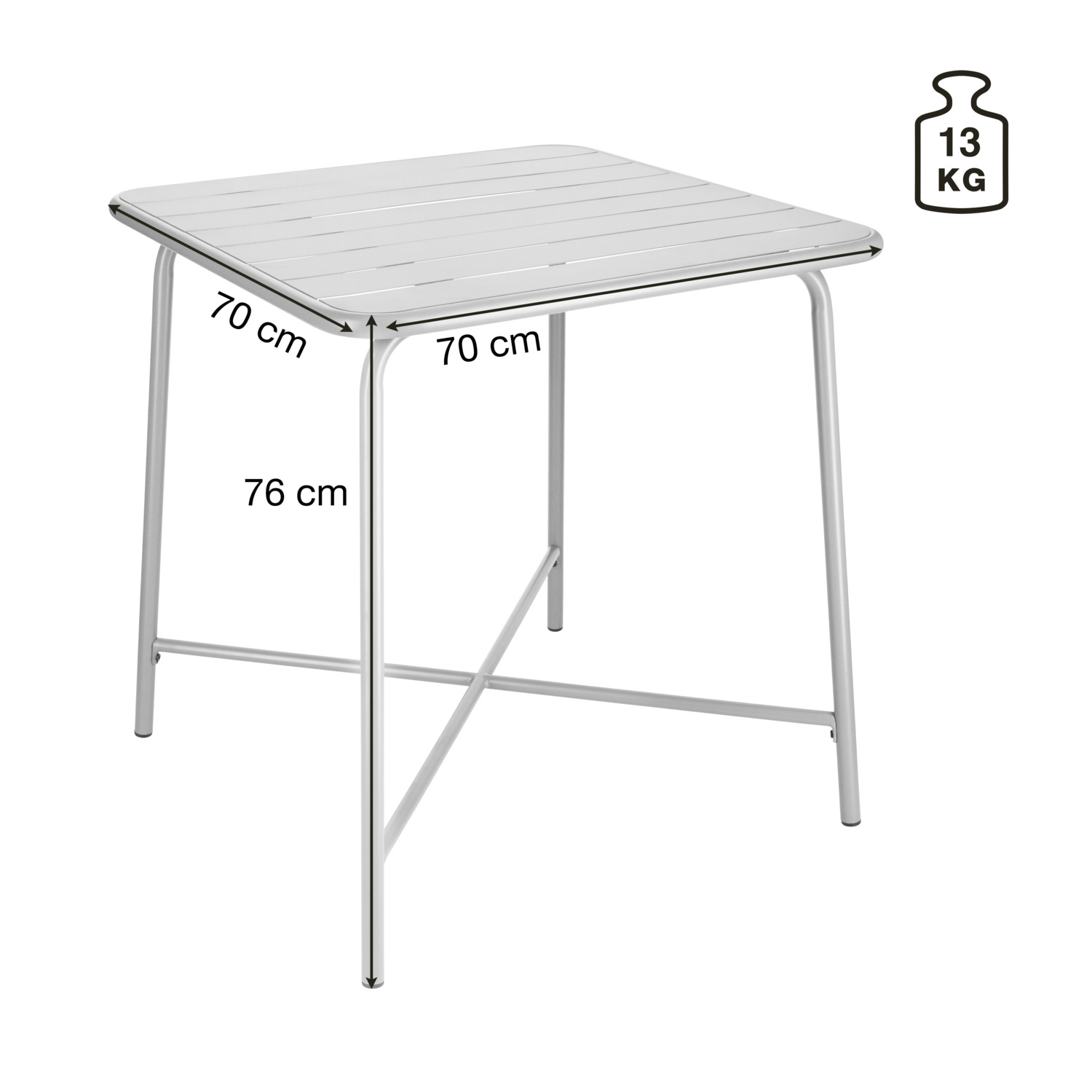 Outdoor table Sentra square
