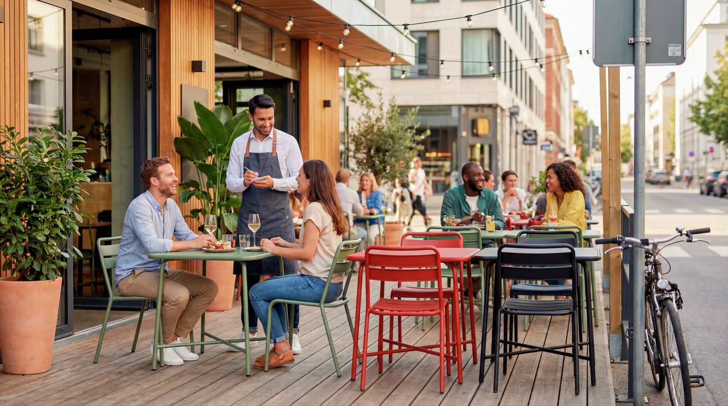 Outdoor stacking chair Sentra