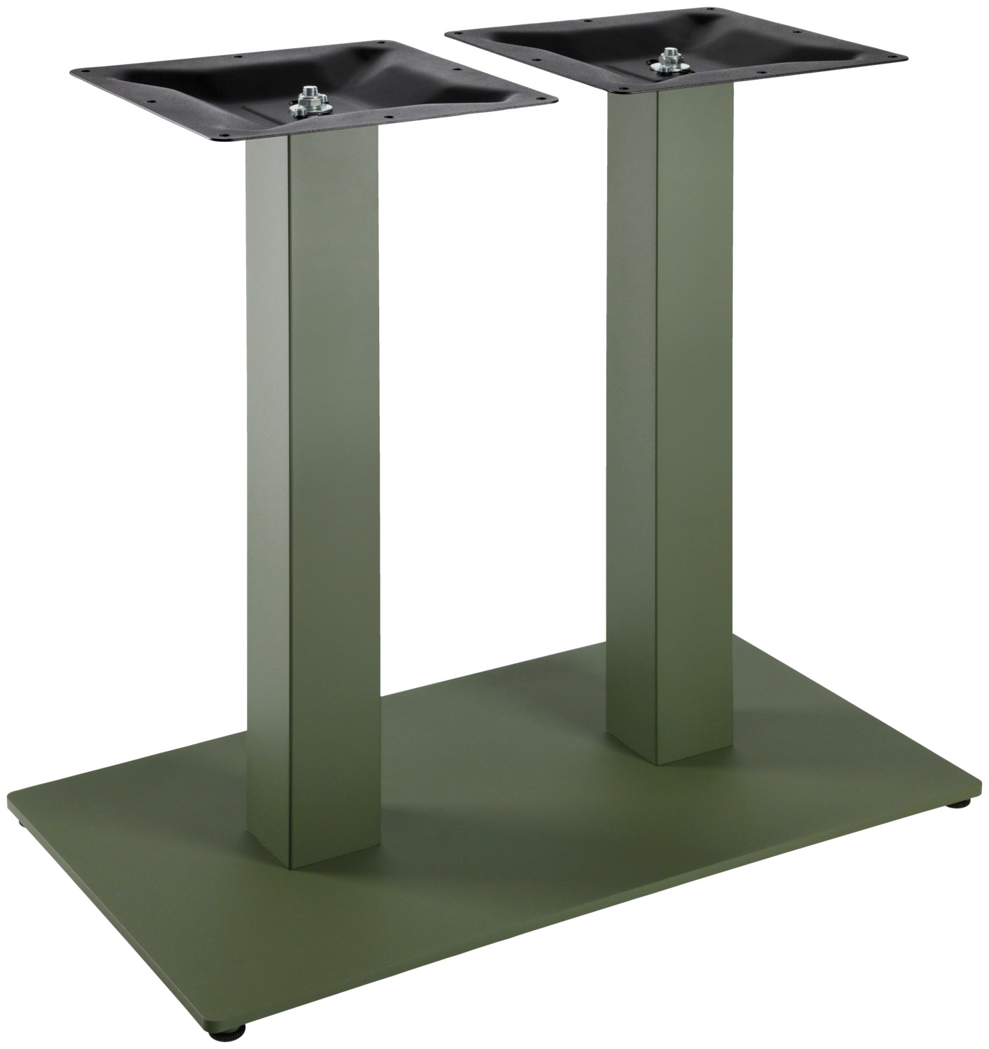Indoor double table base Fino angular