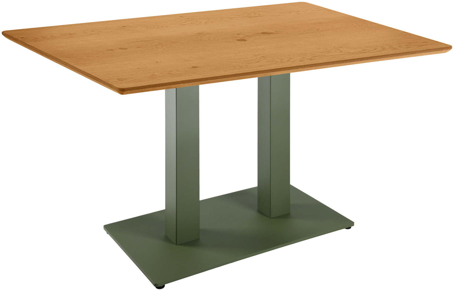 Indoor double table base Fino angular