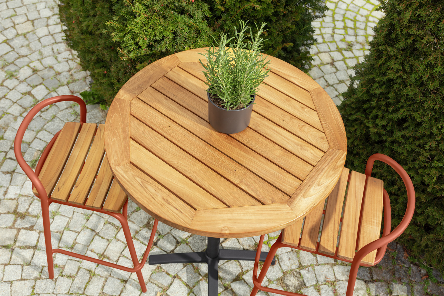 Outdoor teak bar chair Zolia