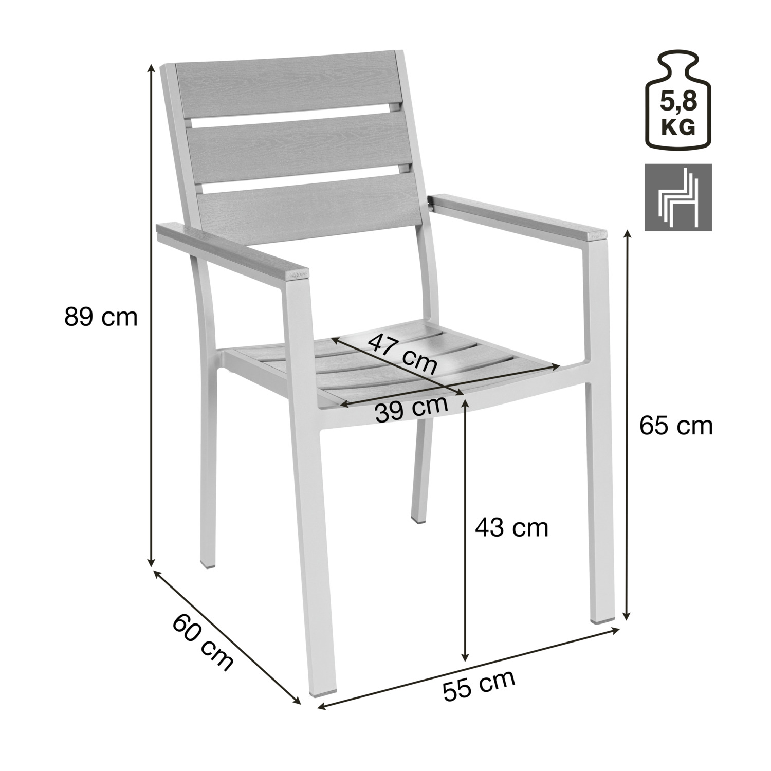 Chair Lamero with armrests