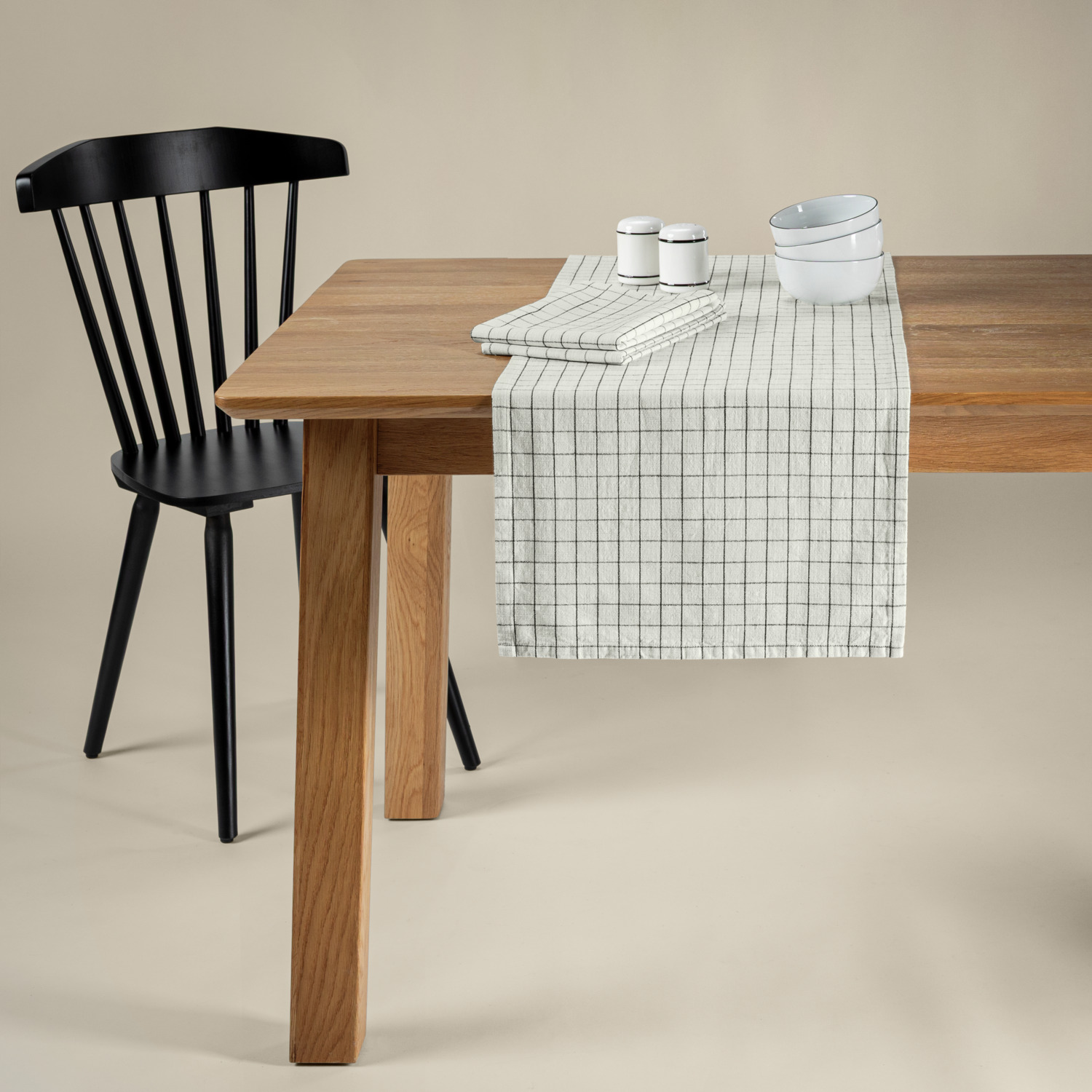 Table runner Skan small chequered