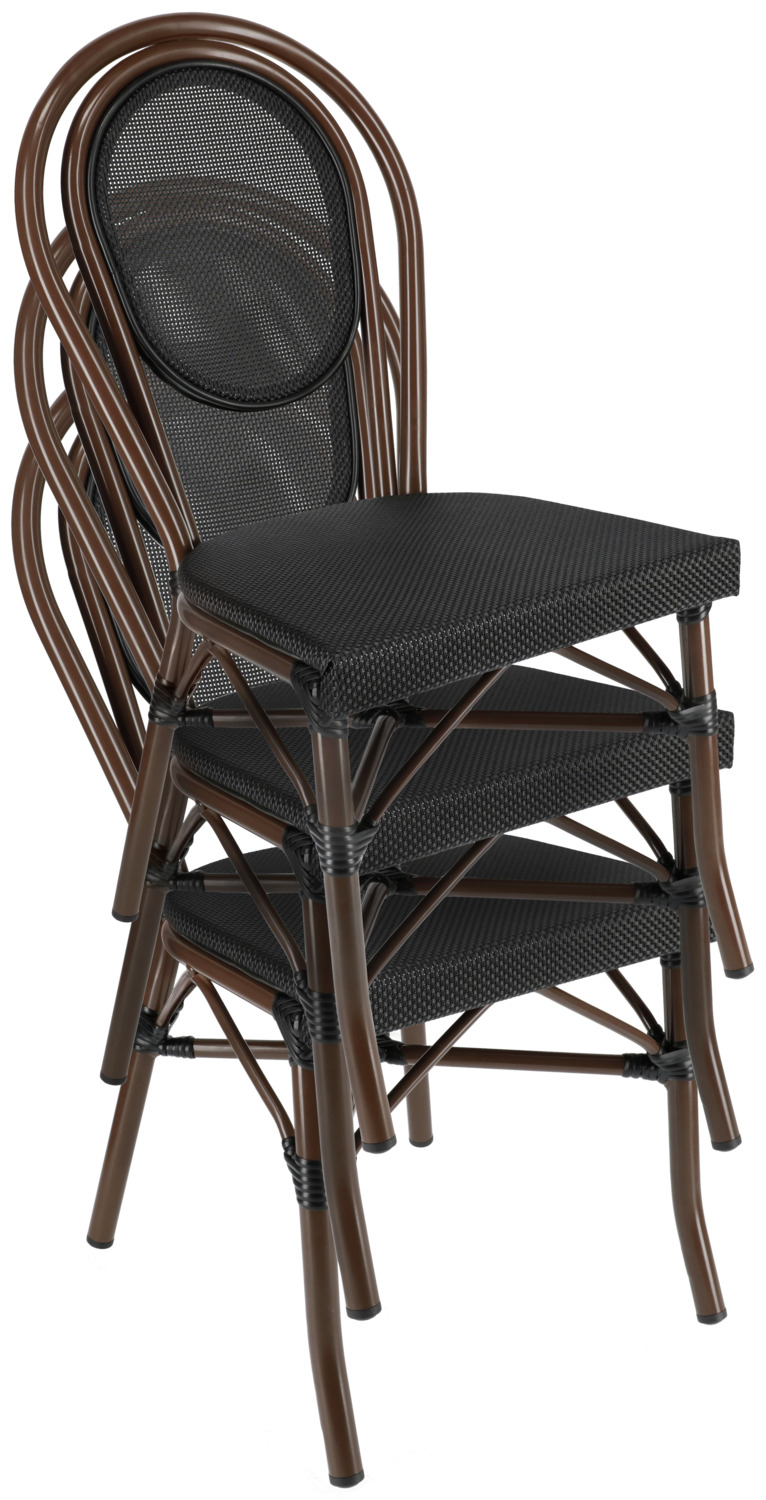 Outdoor stacking chair Elm without armrests