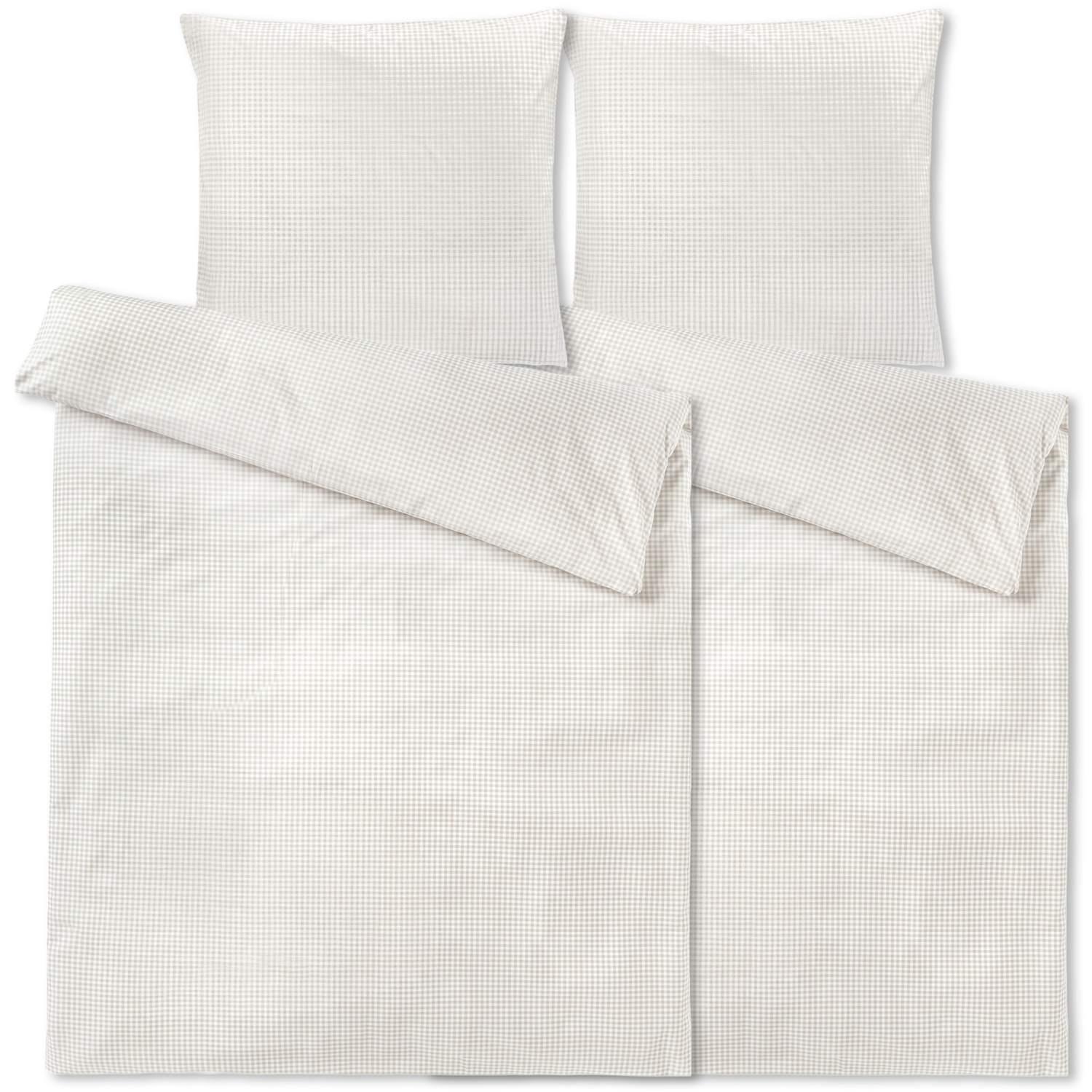 Bed linen set Riva percale with chequered pattern