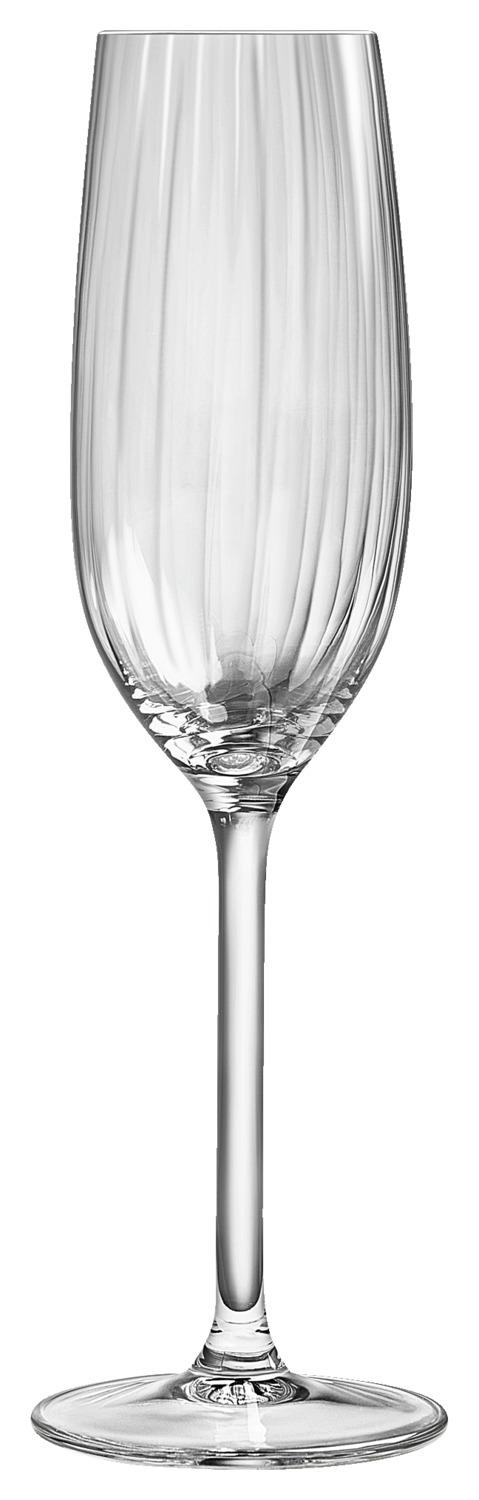 Champagne glass Adora with grooves
