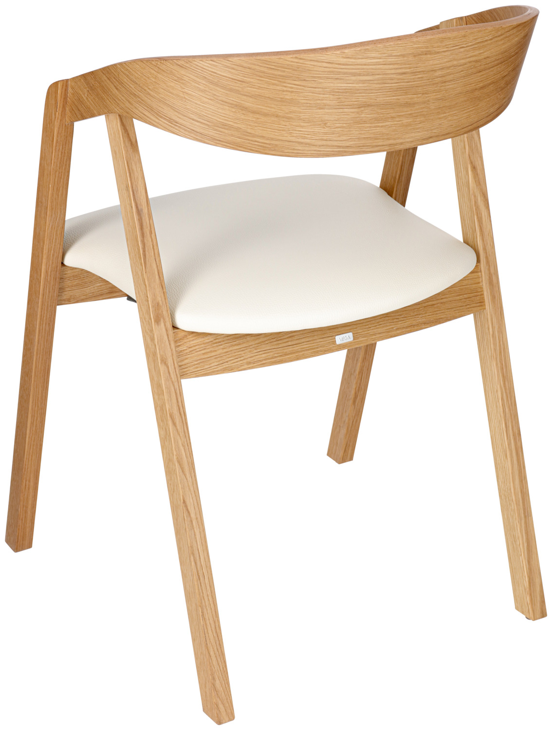 Stacking chair Calma imitation leather oak