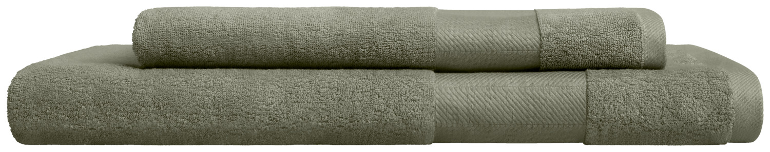 Shower towel Evora herringbone border