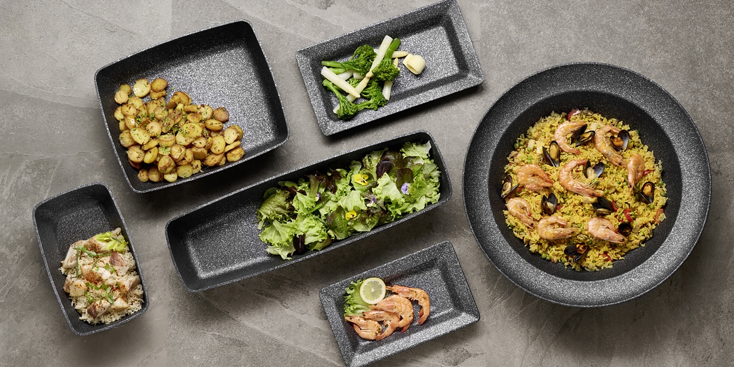 SB bowl FROSTFIRE, aluminium, non-stick coating, square