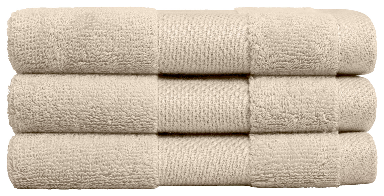 Face towel Evora herringbone border