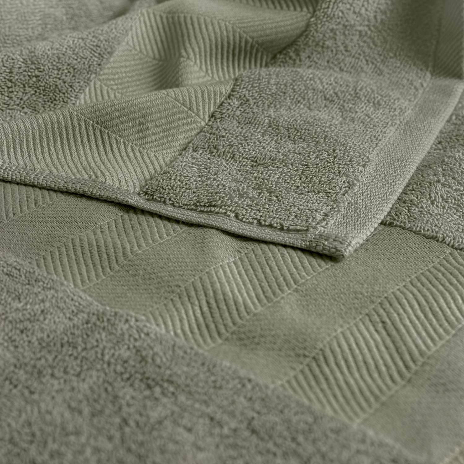 Shower towel Evora herringbone border