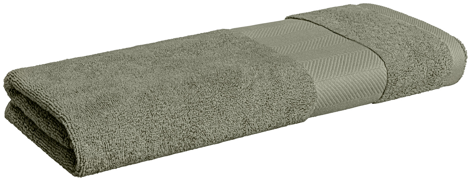Shower towel Evora herringbone border