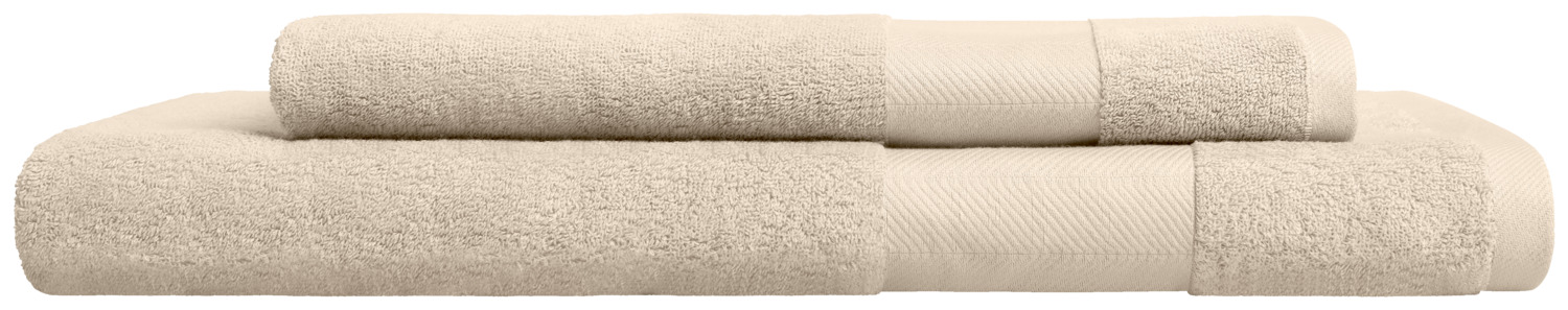 Hand towel Evora herringbone border