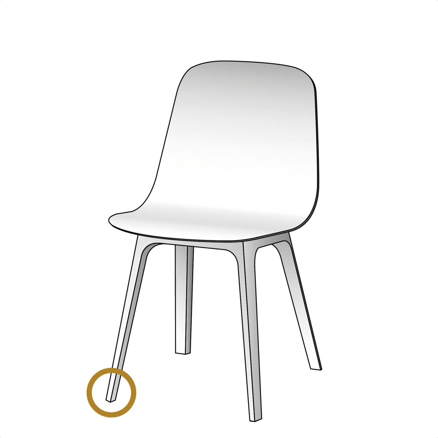 Chair glides Wagner QuickClick QC 7808